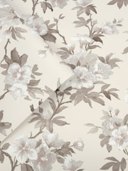Laura Ashley Natural Rosamund 10M Wallpaper - Image 2 of 4