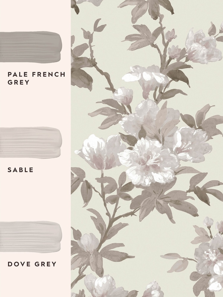 Laura Ashley Natural Rosamund 10M Wallpaper - Image 4 of 4 Laura Ashley Natural Rosamund 10M Wallpaper - Image 4 of 4