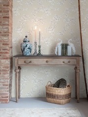 Laura Ashley Natural Pollington Roses 10M Wallpaper - Image 1 of 4