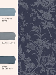Laura Ashley Midnight Seaspray Lloyd 10M Wallpaper - Image 4 of 4