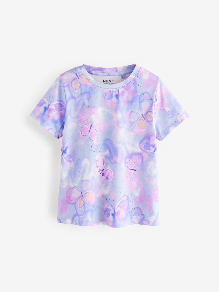 Lilac Purple Butterfly T-Shirt (3-16yrs) - Image 4 of 7