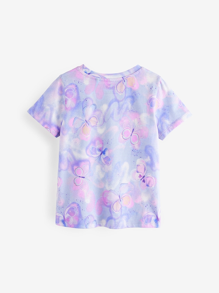 Lilac Purple Butterfly T-Shirt (3-16yrs) - Image 5 of 7