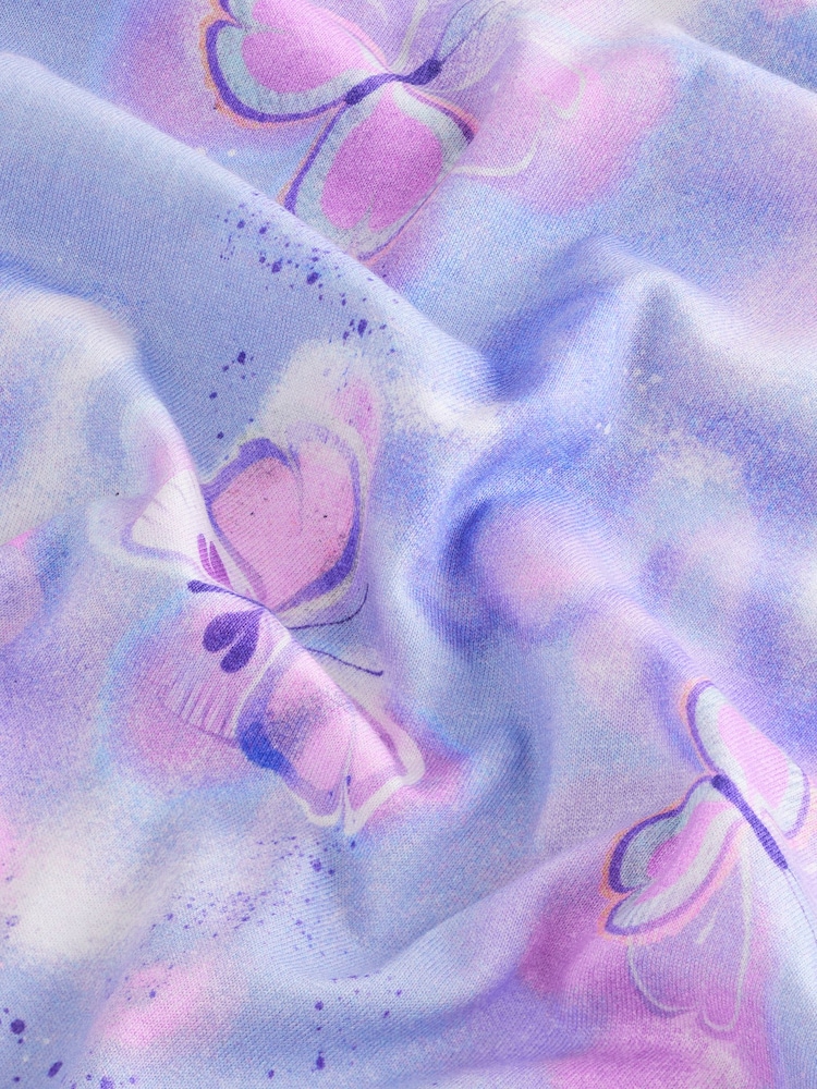 Lilac Purple Butterfly T-Shirt (3-16yrs) - Image 7 of 7