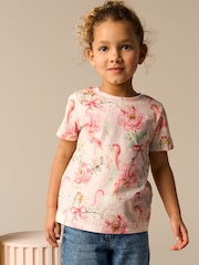Pink Unicorn T-Shirt (3-16yrs) - Image 1 of 8