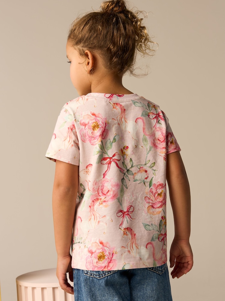 Pink Unicorn T-Shirt (3-16yrs) - Image 3 of 8
