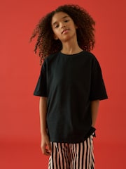 Black Oversized T-Shirt (3-16yrs) - Image 1 of 7