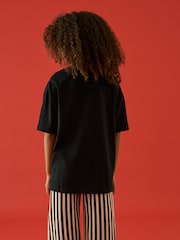 Black Oversized T-Shirt (3-16yrs) - Image 3 of 7