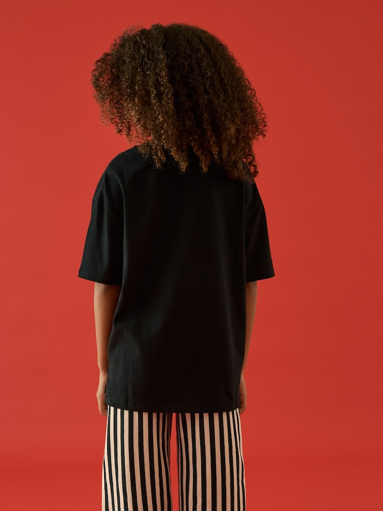 Black Oversized T-Shirt (3-16yrs) - Image 3 of 7