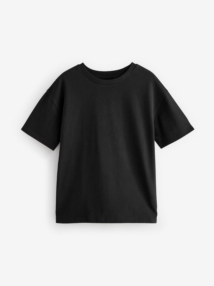 Black Oversized T-Shirt (3-16yrs) - Image 4 of 7