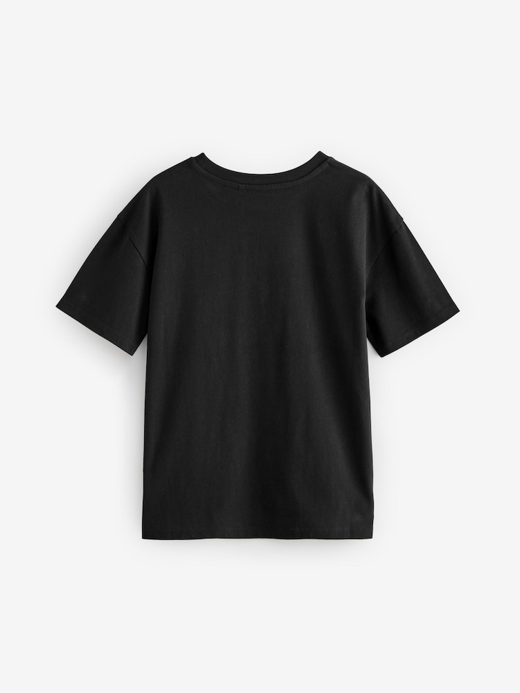 Black Oversized T-Shirt (3-16yrs) - Image 5 of 7