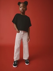 Noir - T-shirt boxy (3-16 ans) - Image 1 de 5