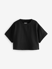 Noir - T-shirt boxy (3-16 ans) - Image 2 de 5