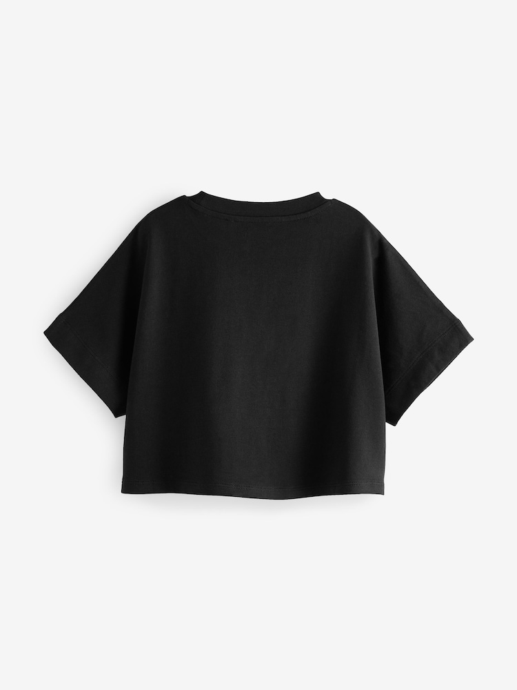 Noir - T-shirt boxy (3-16 ans) - Image 3 of 5