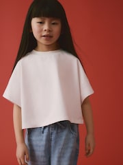 White Boxy T-Shirt (3-16yrs) - Image 1 of 7