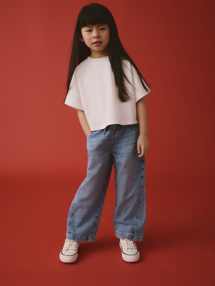 White Boxy T-Shirt (3-16yrs) - Image 2 of 7
