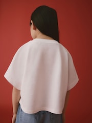 White Boxy T-Shirt (3-16yrs) - Image 3 of 7