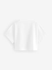 White Boxy T-Shirt (3-16yrs) - Image 5 of 7