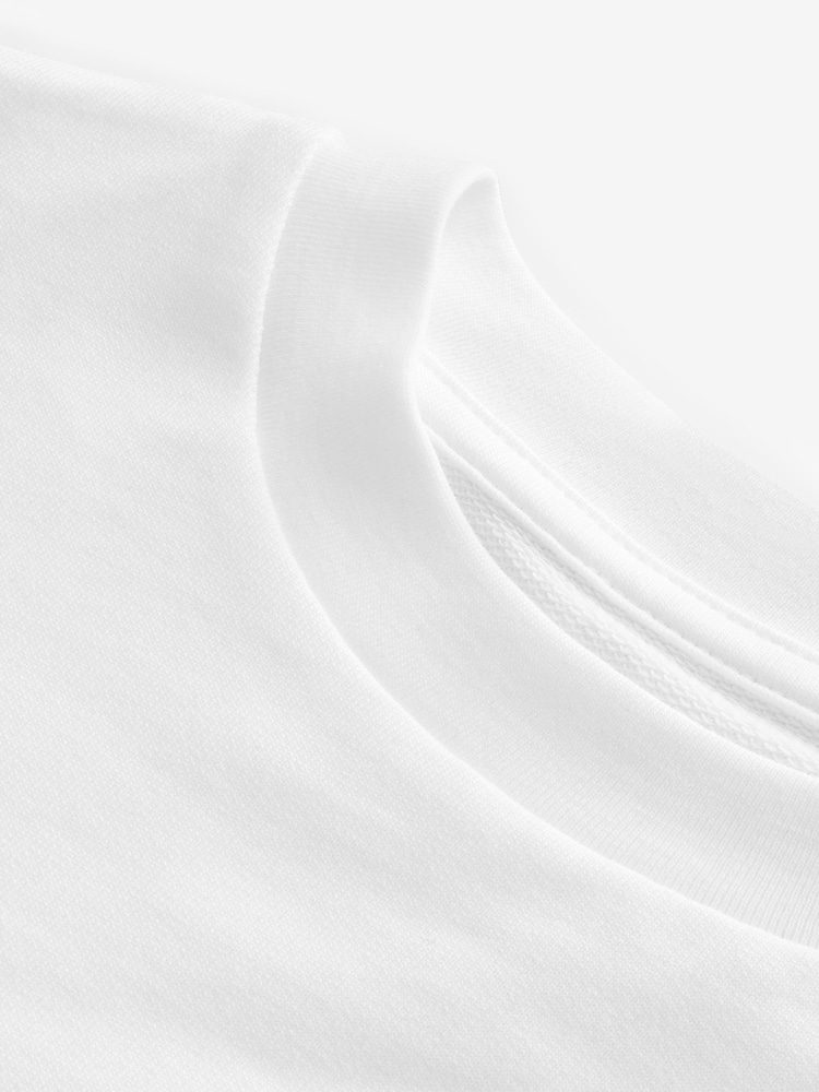 White Boxy T-Shirt (3-16yrs) - Image 7 of 7