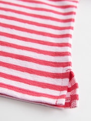 Red/Pink Oversized Long Sleeve Textured 100% Cotton T-Shirt (3-16yrs) - Image 7 of 7
