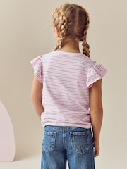 Pink/Blue/White/Yellow T-Shirts 4 Pack (3-16yrs) - Image 11 of 11