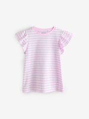 Pink/Blue/White/Yellow T-Shirts 4 Pack (3-16yrs) - Image 3 of 11