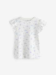 Pink/Blue/White/Yellow T-Shirts 4 Pack (3-16yrs) - Image 5 of 11
