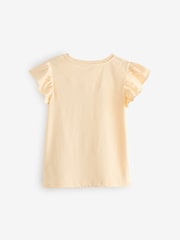 Pink/Blue/White/Yellow T-Shirts 4 Pack (3-16yrs) - Image 6 of 11