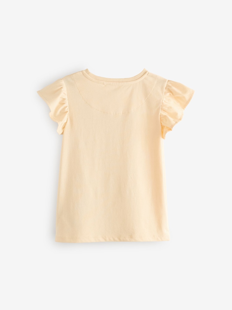 Pink/Blue/White/Yellow T-Shirts 4 Pack (3-16yrs) - Image 6 of 11