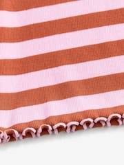 Pink/Orange Ribbed T-Shirt (3-16yrs) - Image 10 of 10