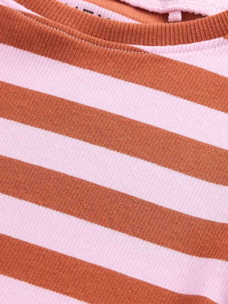 Pink/Orange Ribbed T-Shirt (3-16yrs) - Image 9 of 10