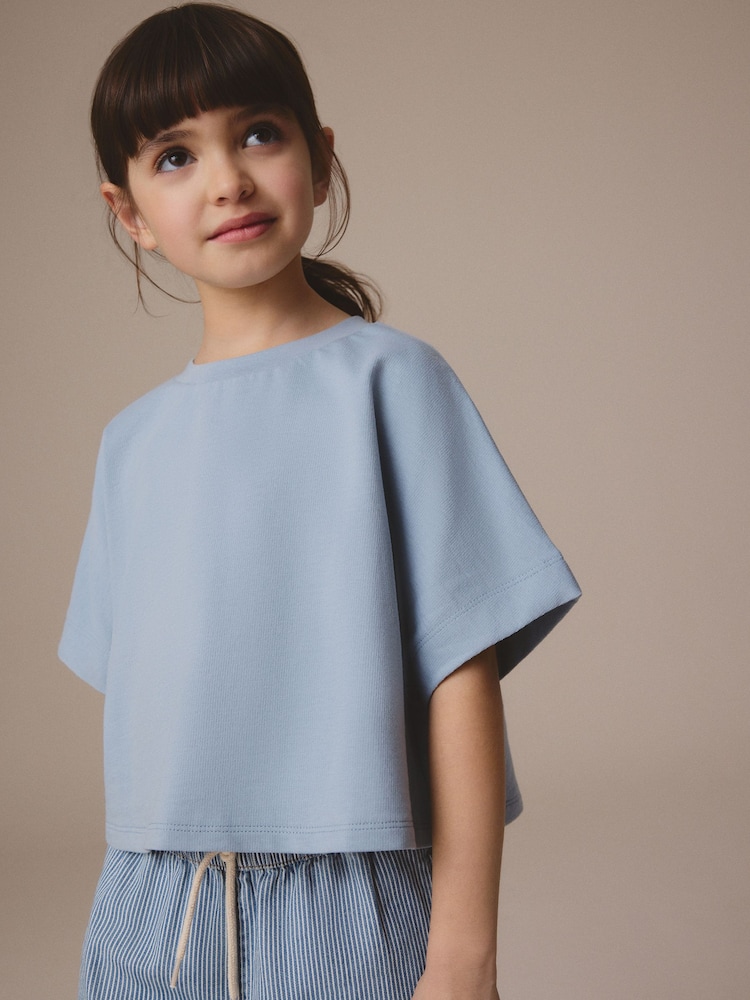 Blauw - Rechthoekig T-shirt (3-16 jr) - Image 1 of 6