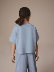 Blauw - Rechthoekig T-shirt (3-16 jr) - Image 3 of 6