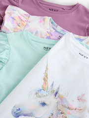 Violett/Petrol - Sequin Unicorn T-Shirts 4 Pack (3-16yrs) - Bild 12 von 12