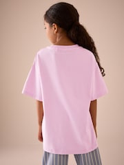 Pink/Blue/Green Washed Oversized Graphic T-Shirts 3 Pack (3-16yrs) - Image 3 of 6