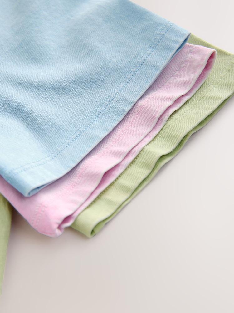 Pink/Blue/Green Washed Oversized Graphic T-Shirts 3 Pack (3-16yrs) - Image 6 of 6 Pink/Blue/Green Washed Oversized Graphic T-Shirts 3 Pack (3-16yrs) - Image 6 of 6