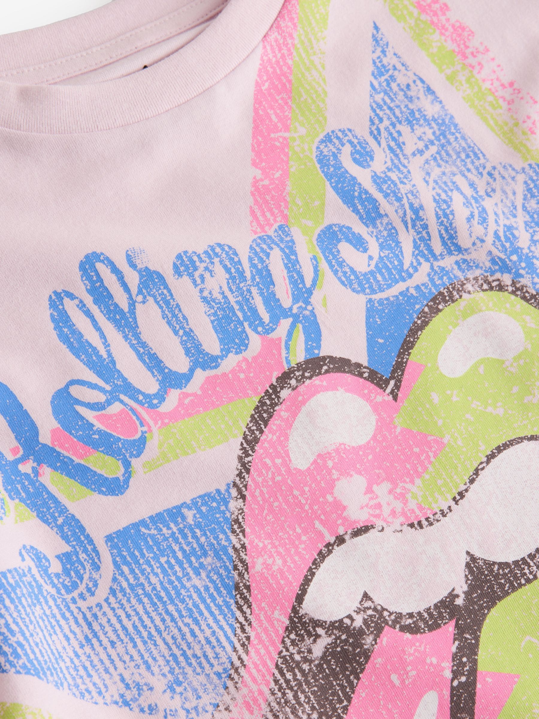 Buy Pink Oversized Rolling Stones Band License T-Shirt (3