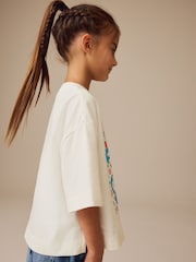 White Doraemon License Graphic 100% Cotton T-Shirt (3-16yrs) - Image 3 of 8