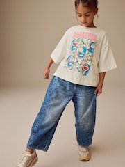 White Doraemon License Graphic 100% Cotton T-Shirt (3-16yrs) - Image 4 of 8