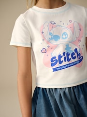 White Cosmic Lilo and Stitch T-Shirt (3-16yrs) - Image 1 of 7