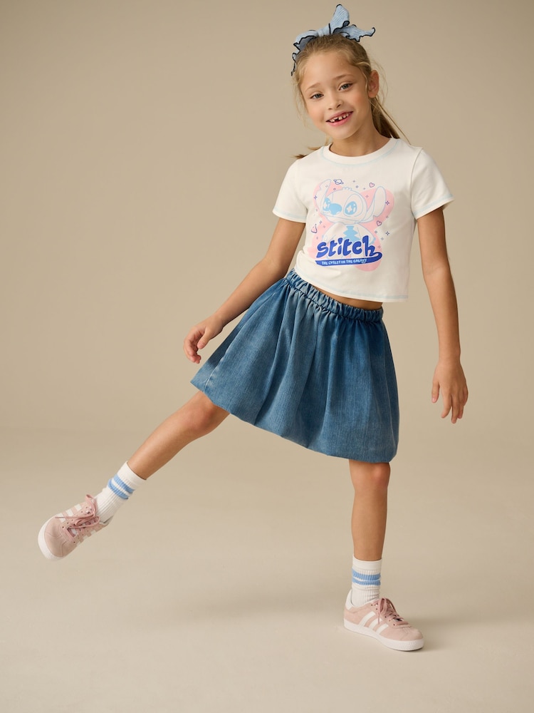 White Cosmic Lilo and Stitch T-Shirt (3-16yrs) - Image 2 of 7