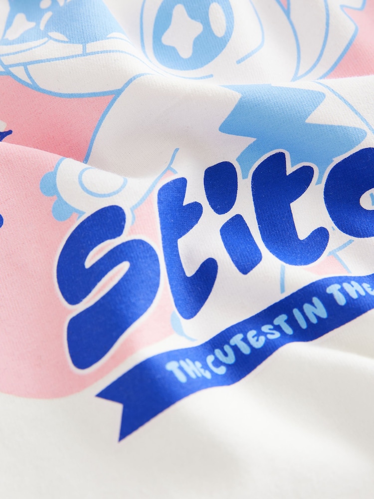 White Cosmic Lilo and Stitch T-Shirt (3-16yrs) - Image 7 of 7