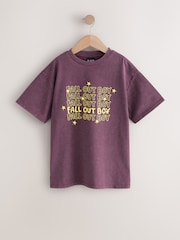 Purple License Fallout Boy Band T-Shirt (3-16yrs) - Image 4 of 7