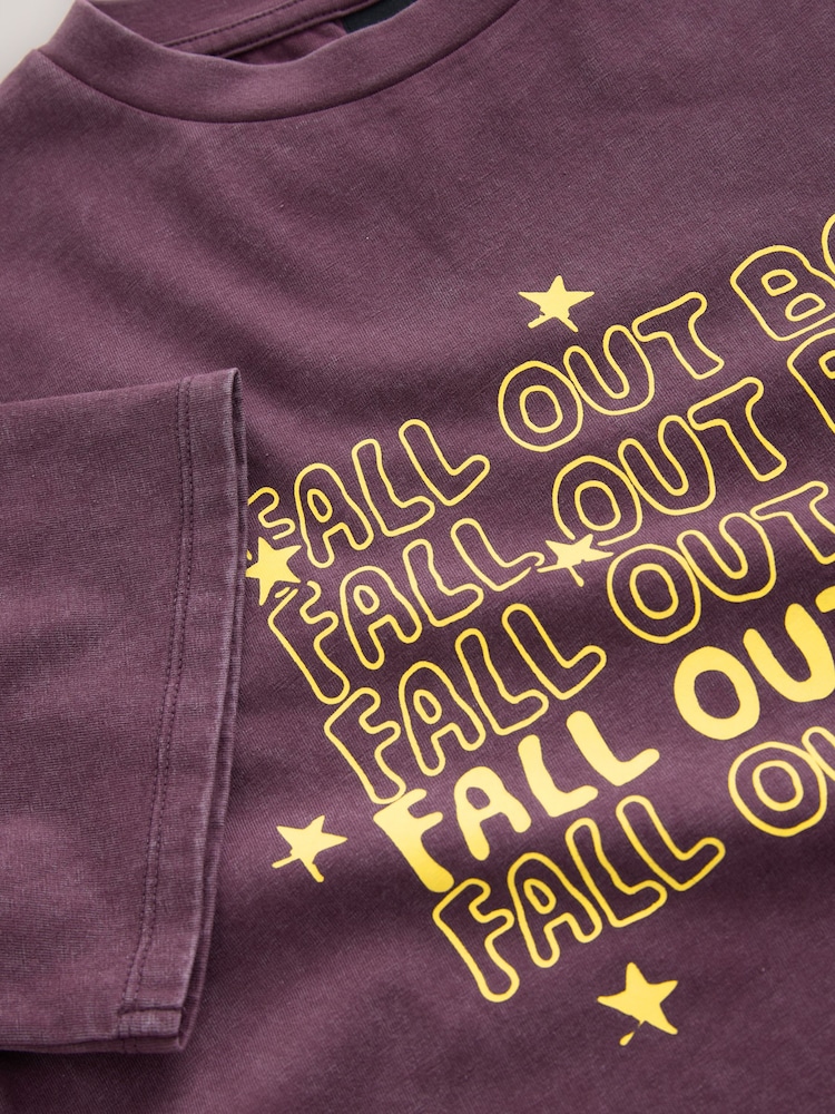Purple License Fallout Boy Band T-Shirt (3-16yrs) - Image 7 of 7