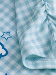 Blue Gingham Cinnamoroll Ruche Side 100% Cotton T-Shirt (3-16yrs) - Image 8 of 8