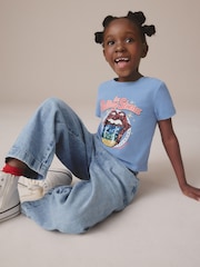 Blue Sequin Rolling Stones Band Boxy T-Shirt (3-16yrs) - Image 3 of 7