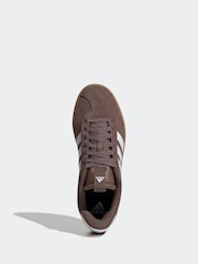 adidas Brown VL Court Trainers - Image 6 of 9