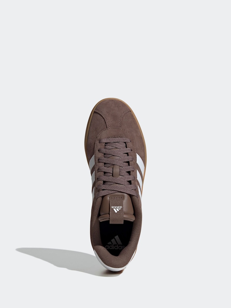 بني - adidas VL Court Trainers - Image 6 of 9