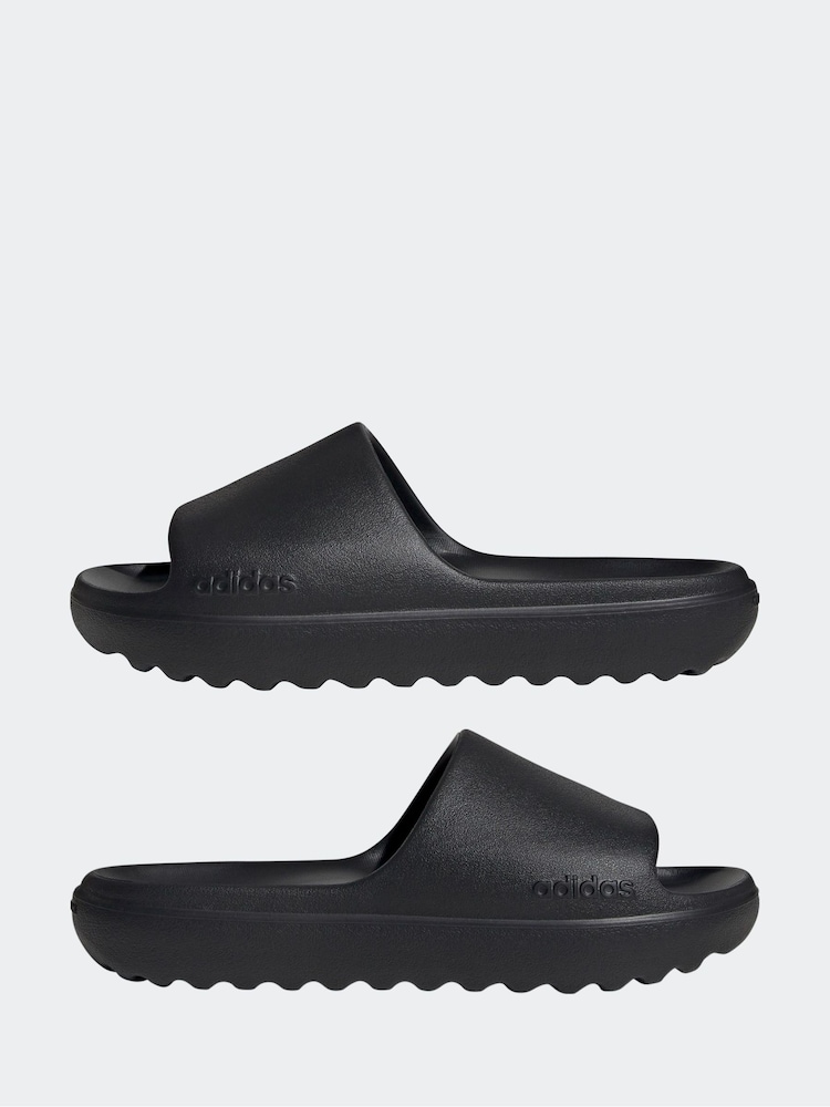 adidas Black Adilette Lumia Slides - Image 8 of 10