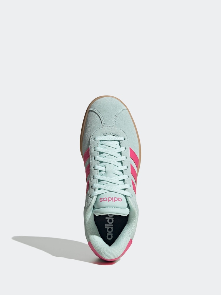 adidas Pink/Green VL Court Bold Trainers - Image 10 of 10