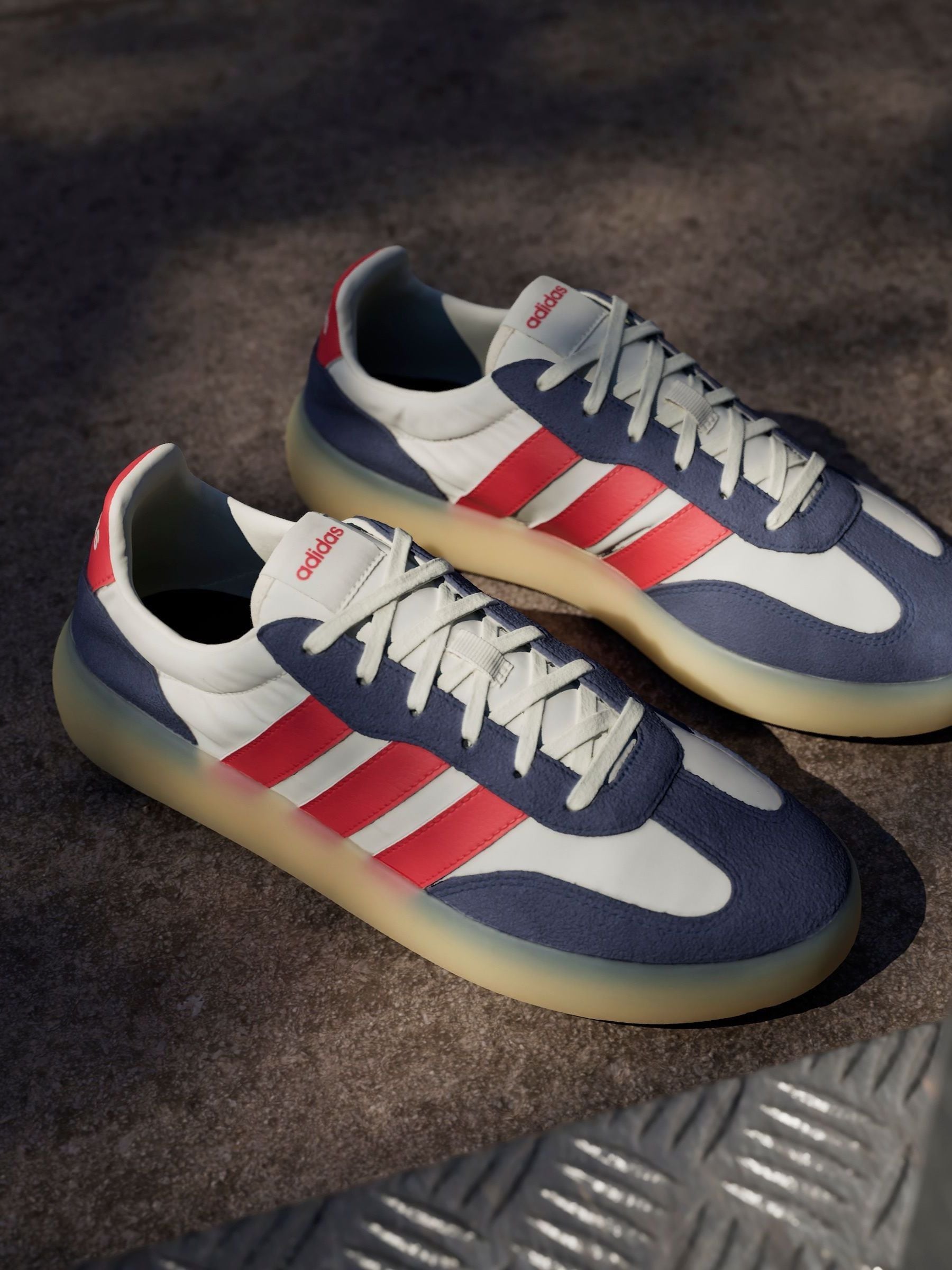 Buy adidas White/Blue/Red Barreda Decode Trainers from Next USA